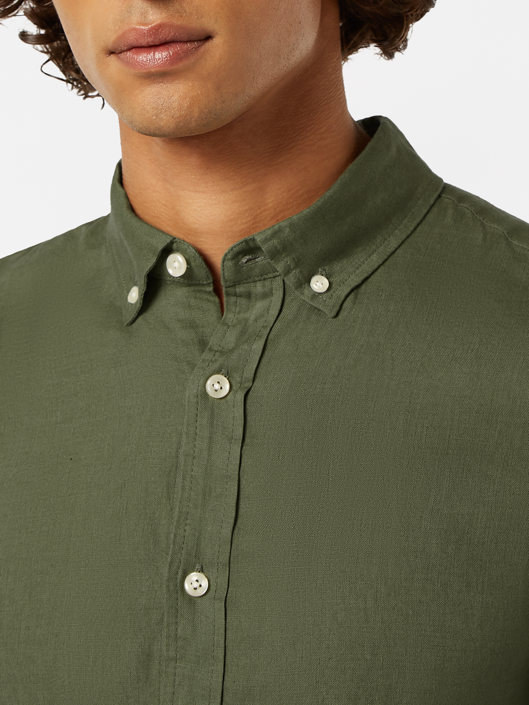 Seasonal core-Regular fit linen shirt