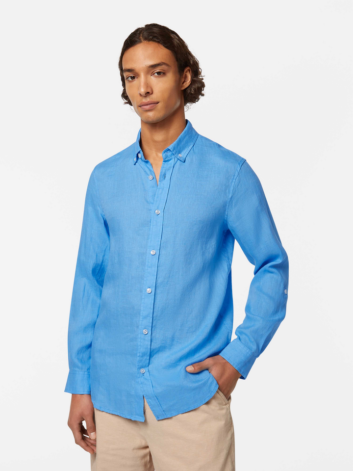 Seasonal core-Regular fit linen shirt