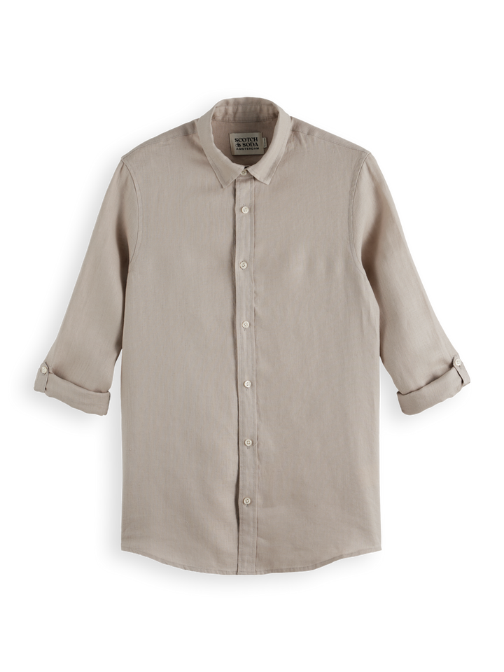 Seasonal core-Regular fit linen shirt