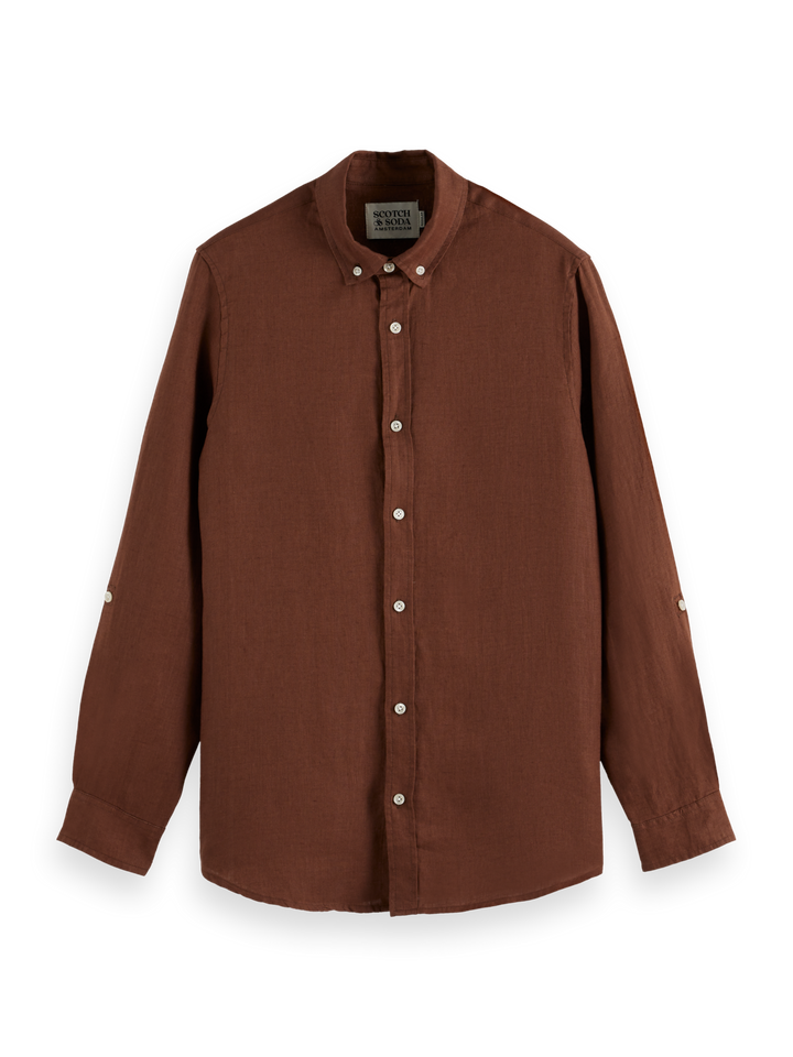 Seasonal core-Regular fit linen shirt