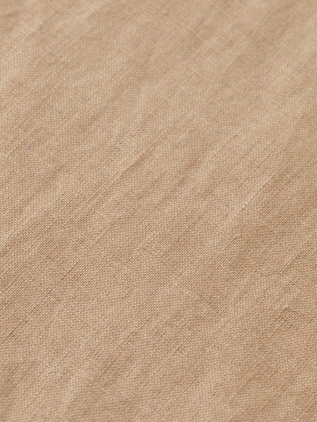 Seasonal core-Regular fit stand-up collar linen shirt