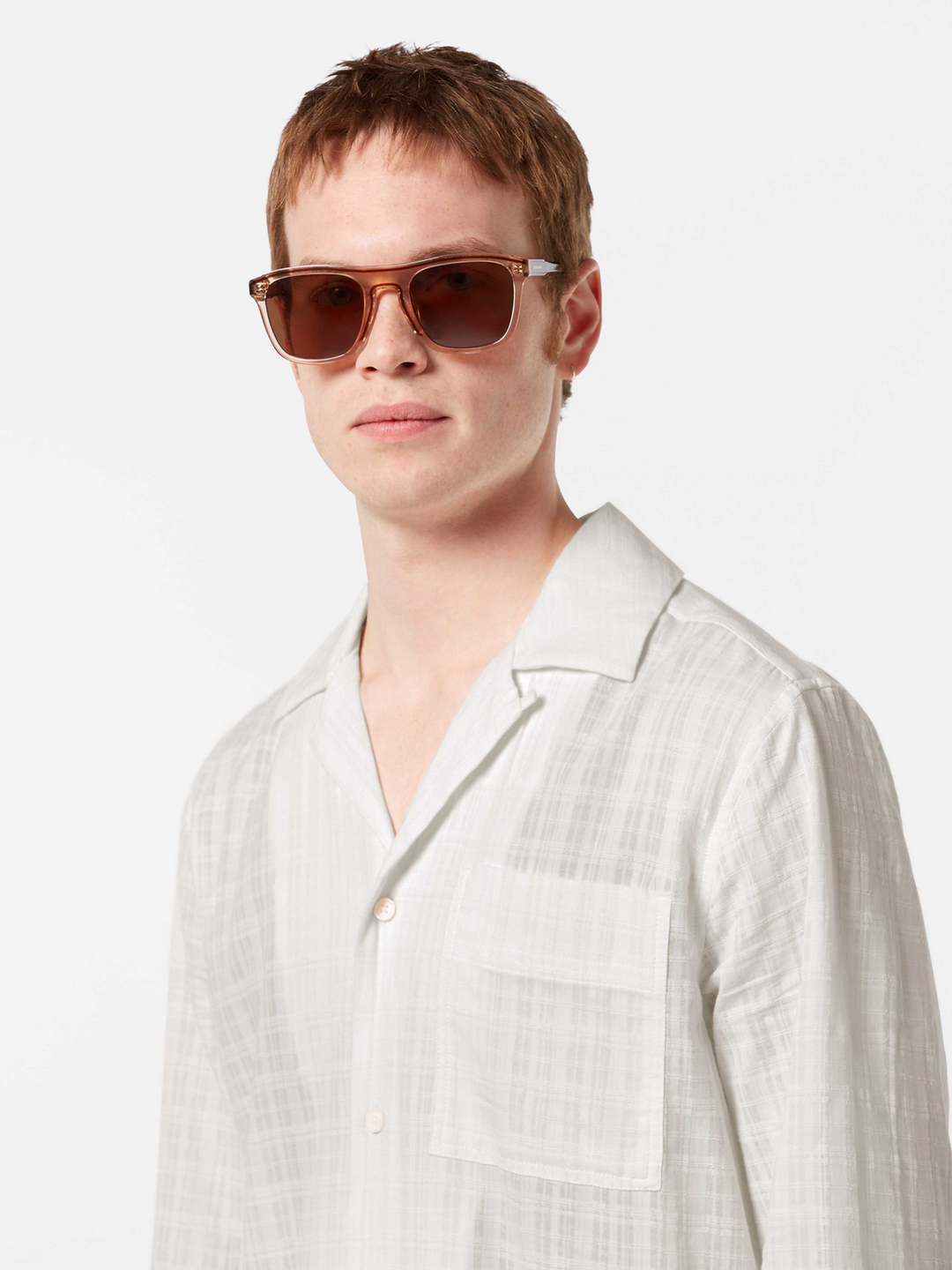 Cotton voile regular fit shirt