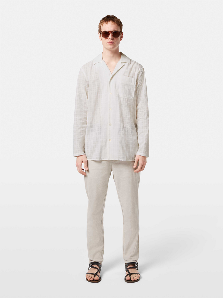 Cotton voile regular fit shirt