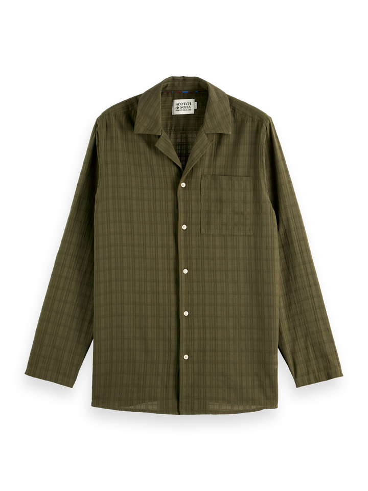 Cotton voile regular fit shirt