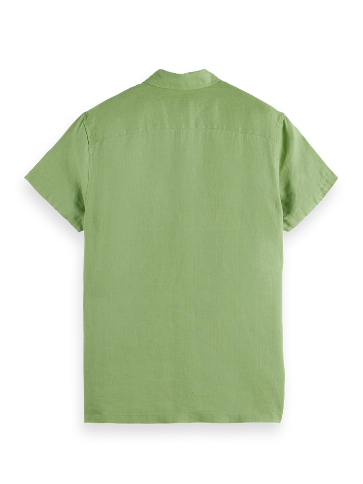 Seasonal core - short-sleeved regular fit linen shirt