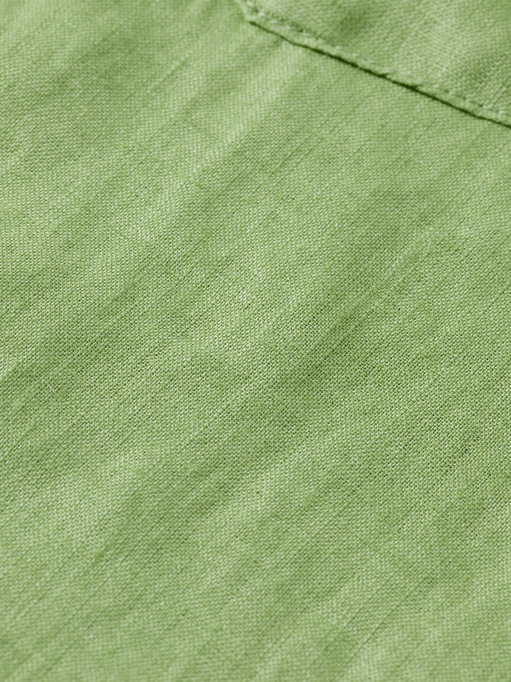 Seasonal core - short-sleeved regular fit linen shirt