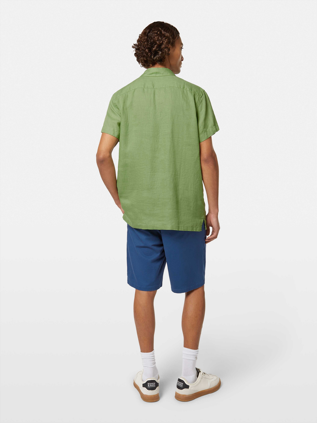 Seasonal core - short-sleeved regular fit linen shirt