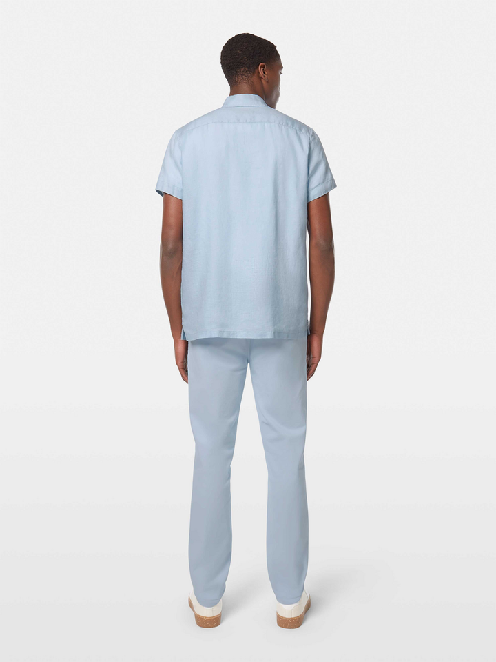 Seasonal core-short-sleeve regular fit linen shirt
