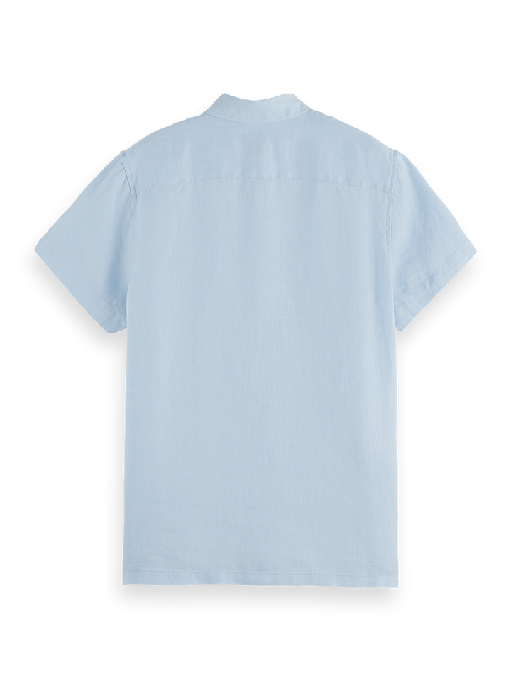 Seasonal core-short-sleeve regular fit linen shirt