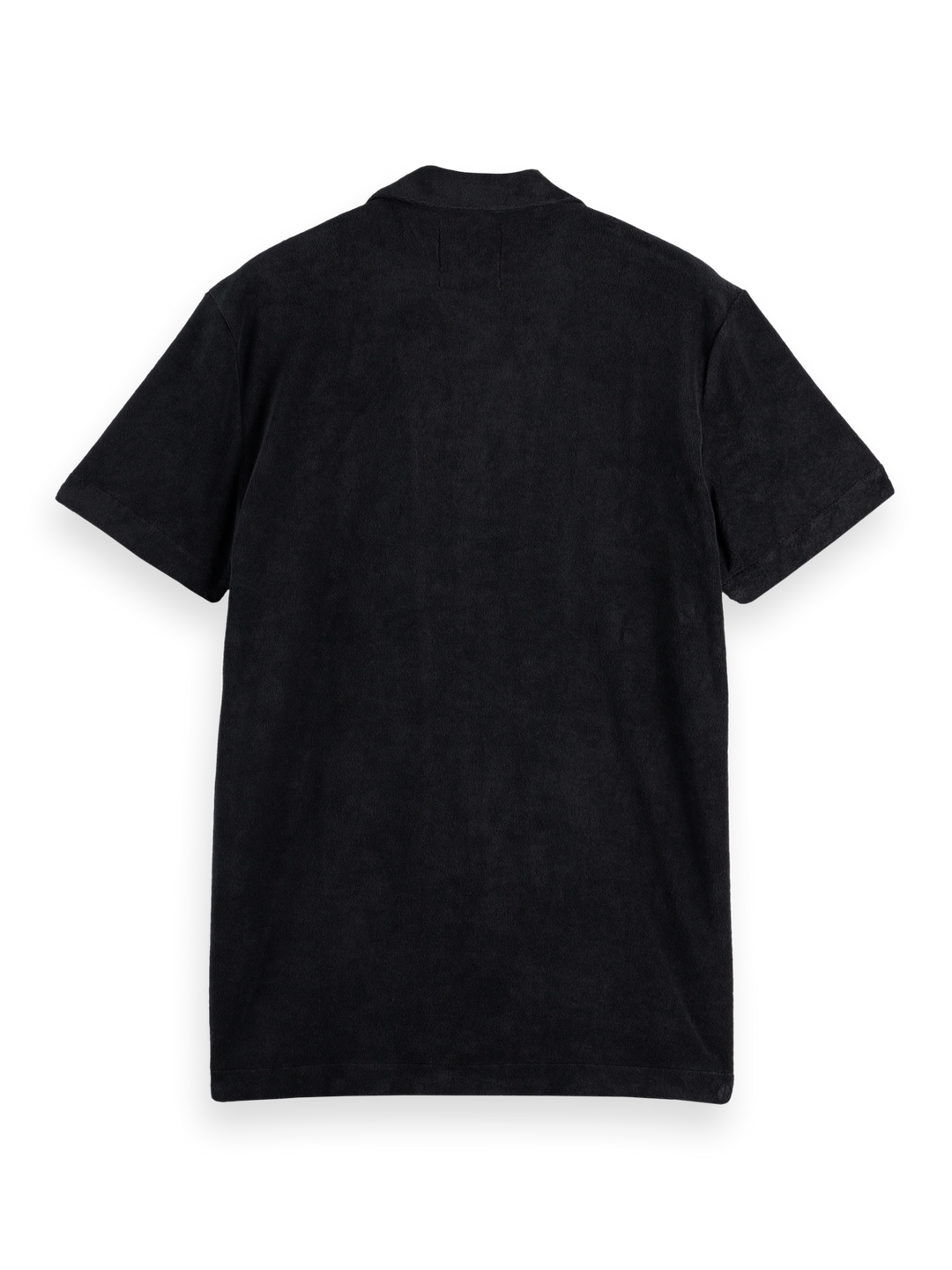 Short-sleeved regular fit towelling shirt