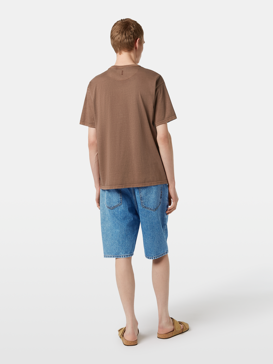 Relaxed-fit 3 crosses garment-dyed T-shirt