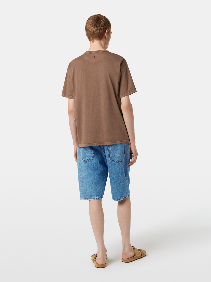 Relaxed-fit 3 crosses garment-dyed T-shirt