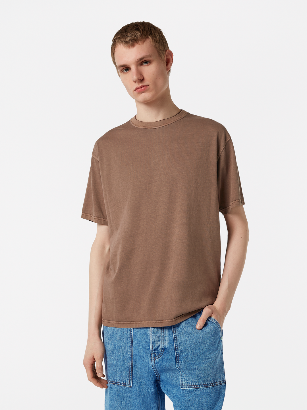 Relaxed-fit 3 crosses garment-dyed T-shirt