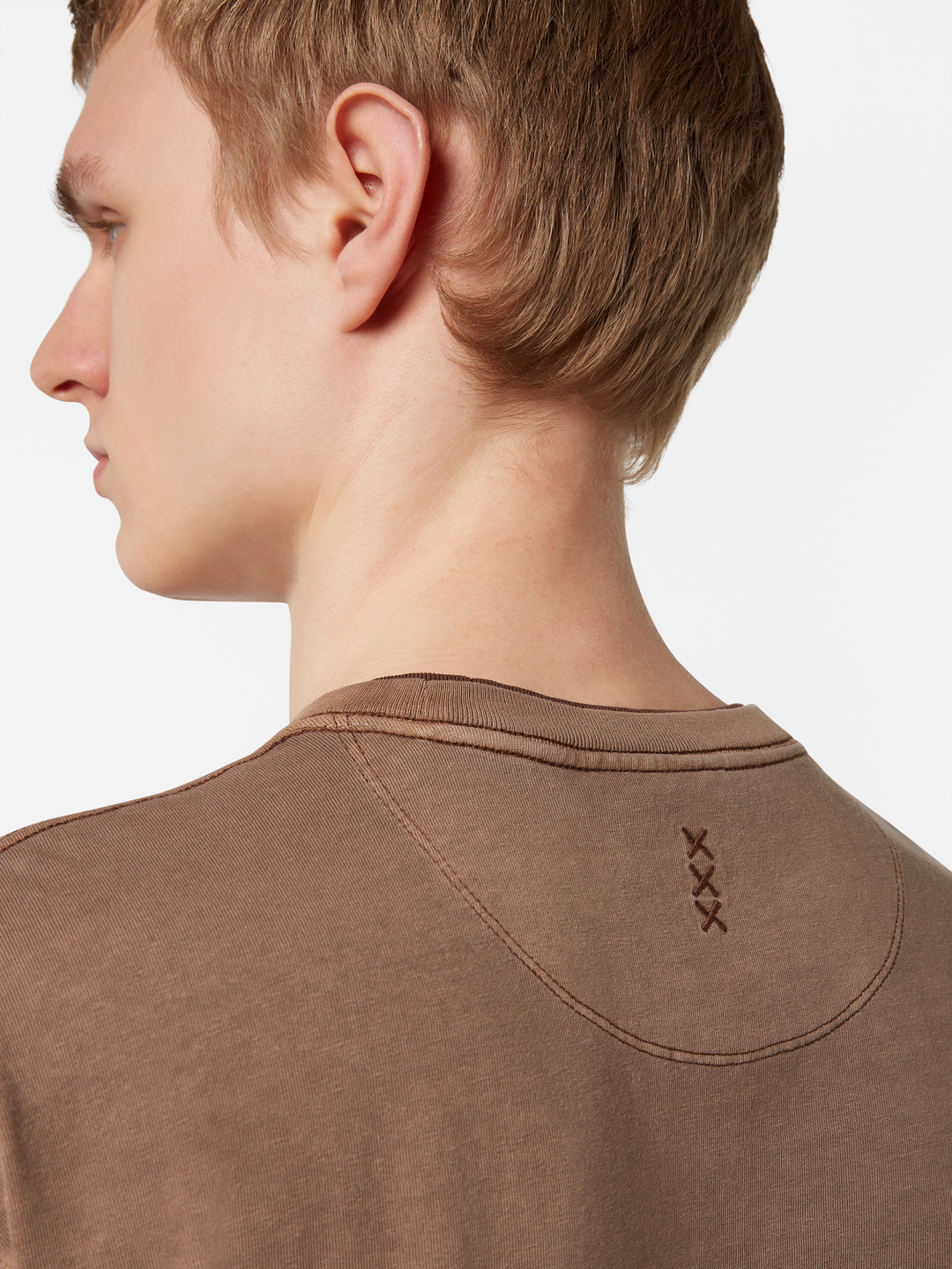 Relaxed-fit 3 crosses garment-dyed T-shirt