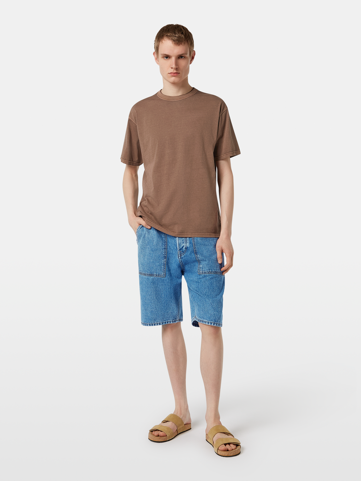 Relaxed-fit 3 crosses garment-dyed T-shirt