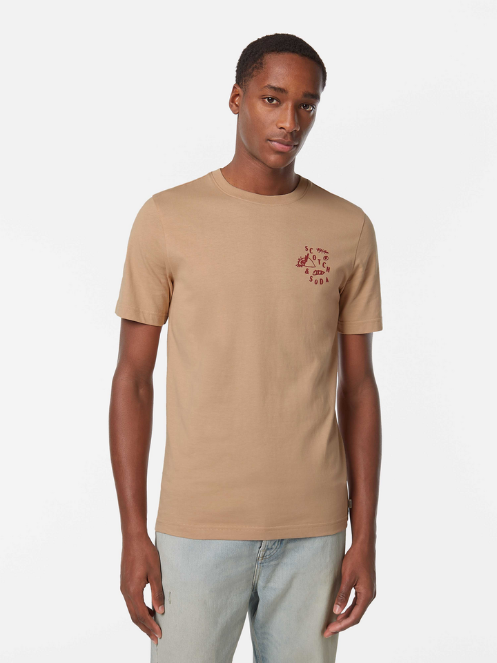 Regular fit left chest logo T-shirt