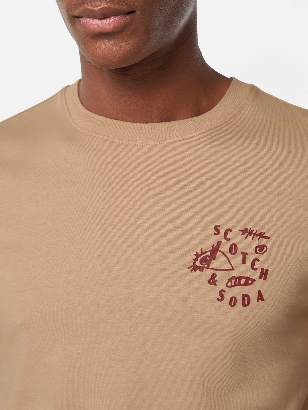 Regular fit left chest logo T-shirt
