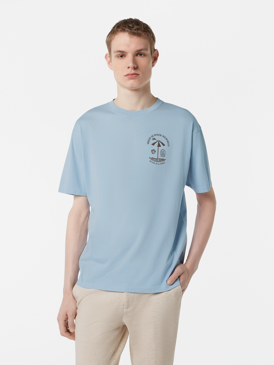 Relaxed fit front and back artwork T-shirt