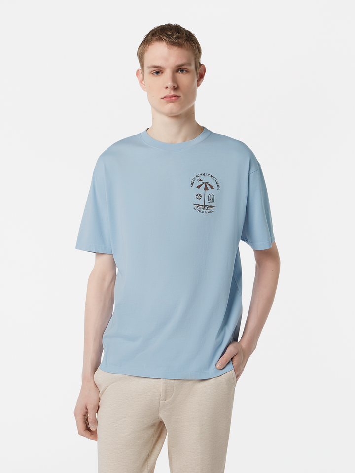 Relaxed fit front and back artwork T-shirt