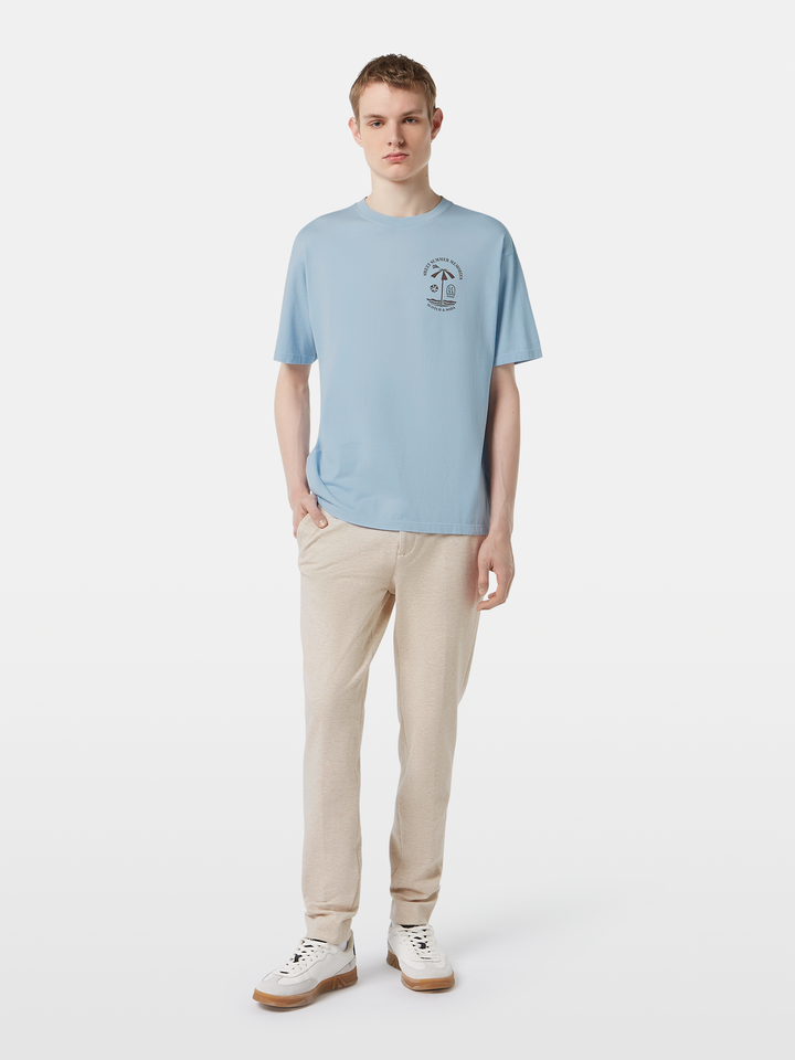 Relaxed fit front and back artwork T-shirt