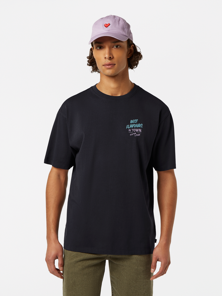 Relaxed-fit front and back artwork T-shirt