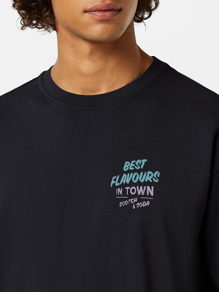 Relaxed-fit front and back artwork T-shirt