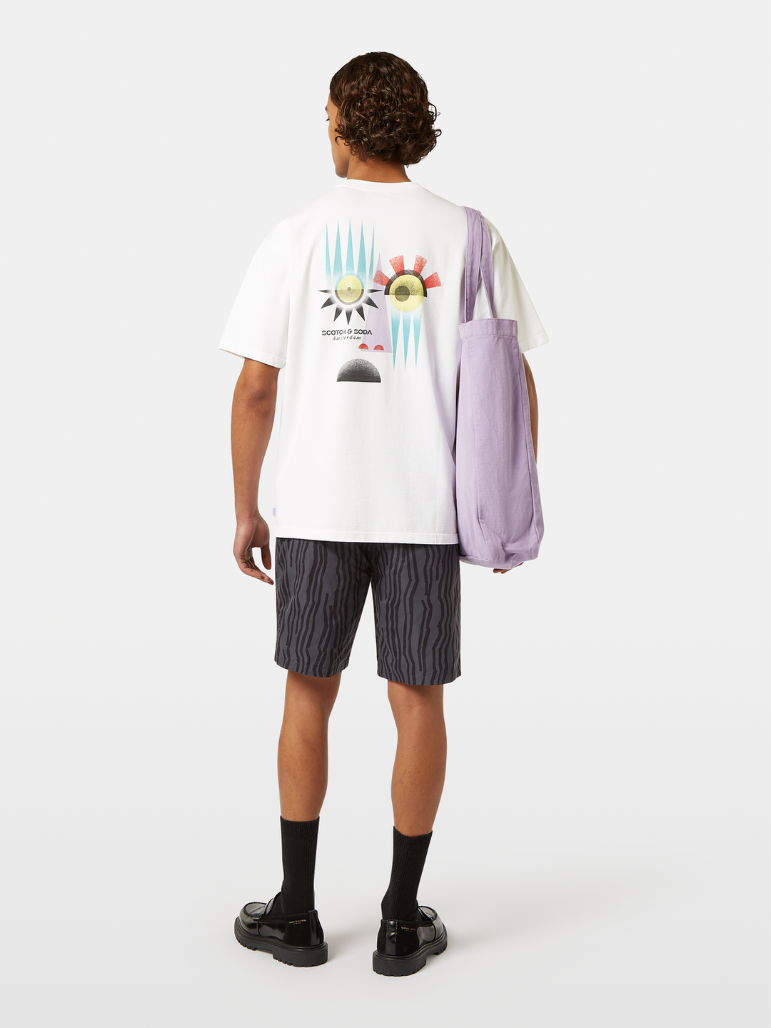Relaxed-fit front and back artwork T-shirt