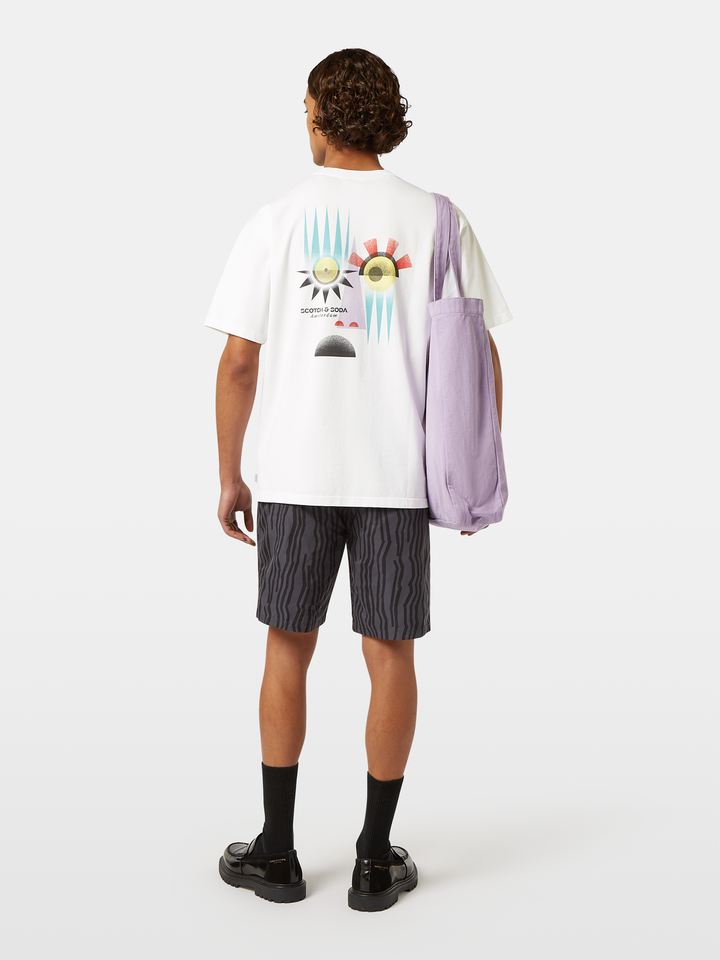 Relaxed-fit front and back artwork T-shirt