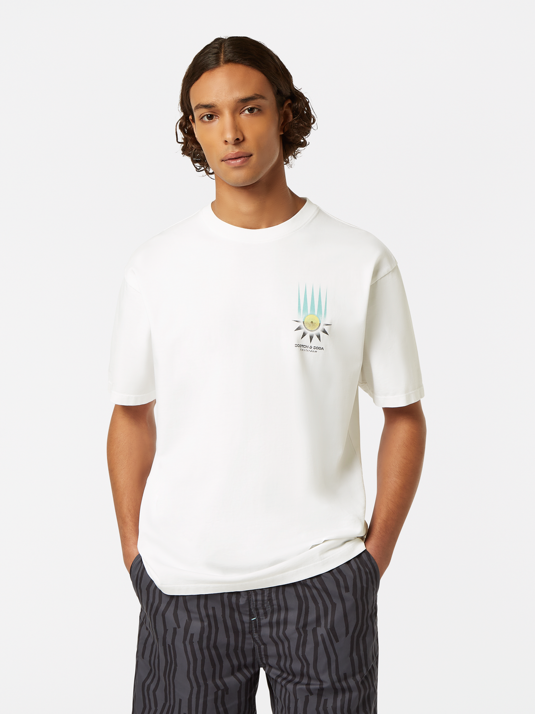 Relaxed-fit front and back artwork T-shirt