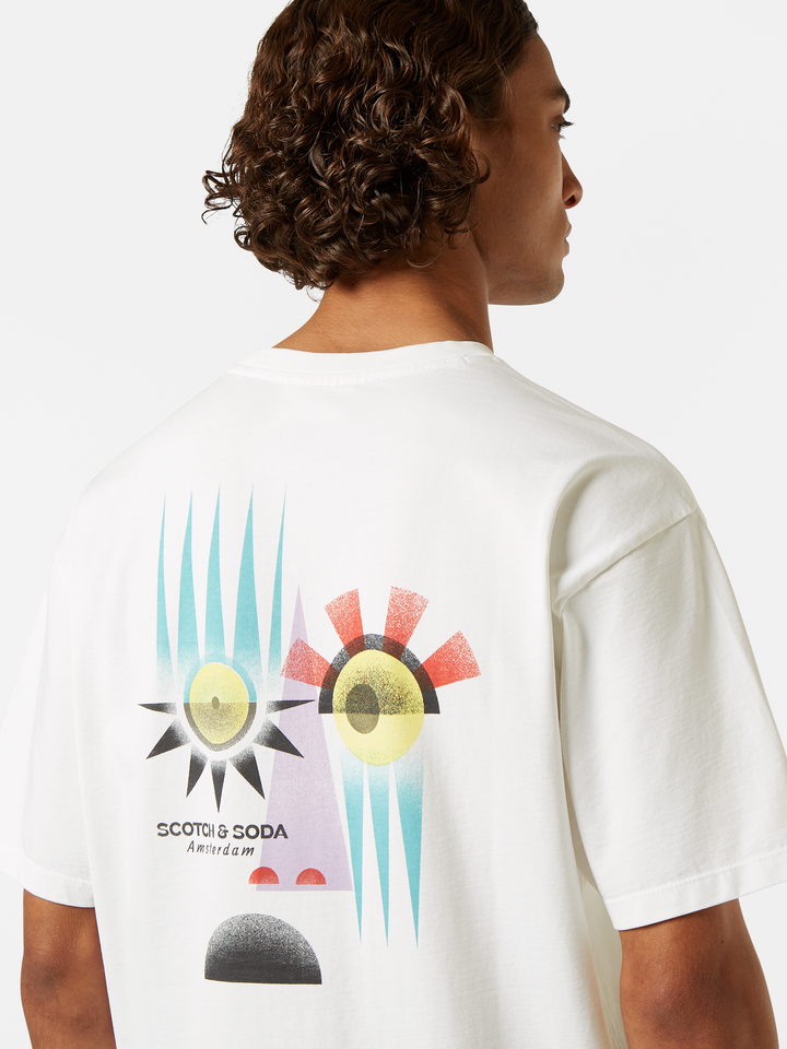 Relaxed-fit front and back artwork T-shirt