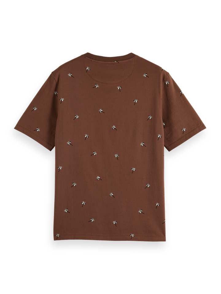 Regular fit micro AOP T-shirt