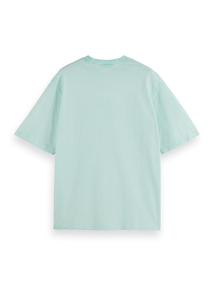 Relaxed fit garment-dyed graphic T-shirt