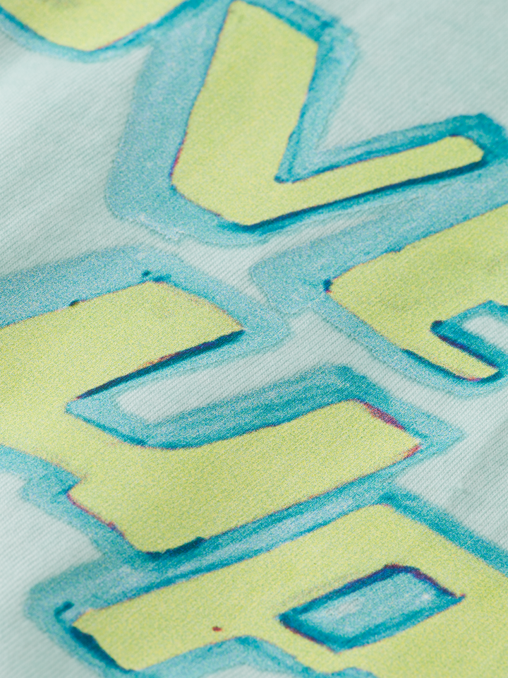 Relaxed fit garment-dyed graphic T-shirt