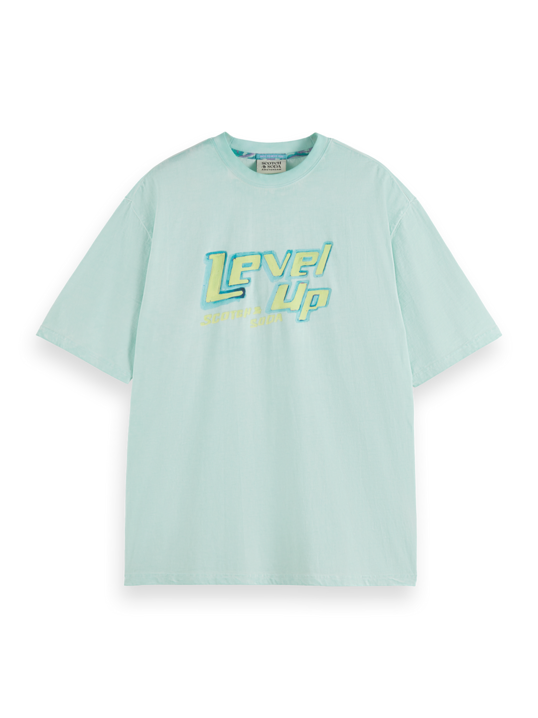 Relaxed fit garment-dyed graphic T-shirt