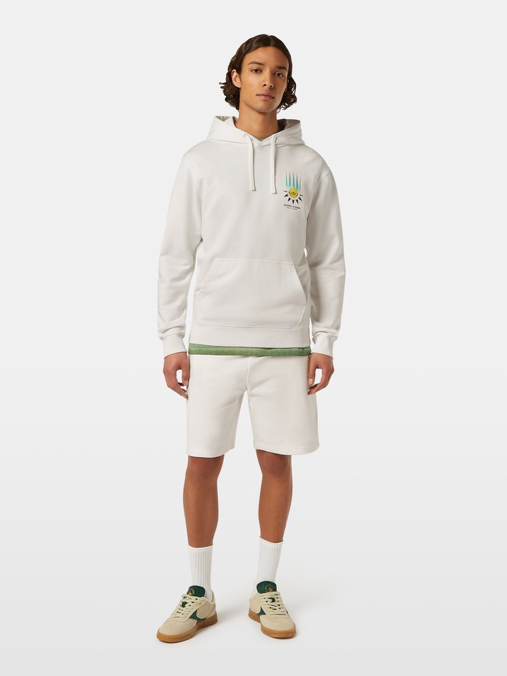 Regular fit front and back artwork hoodie