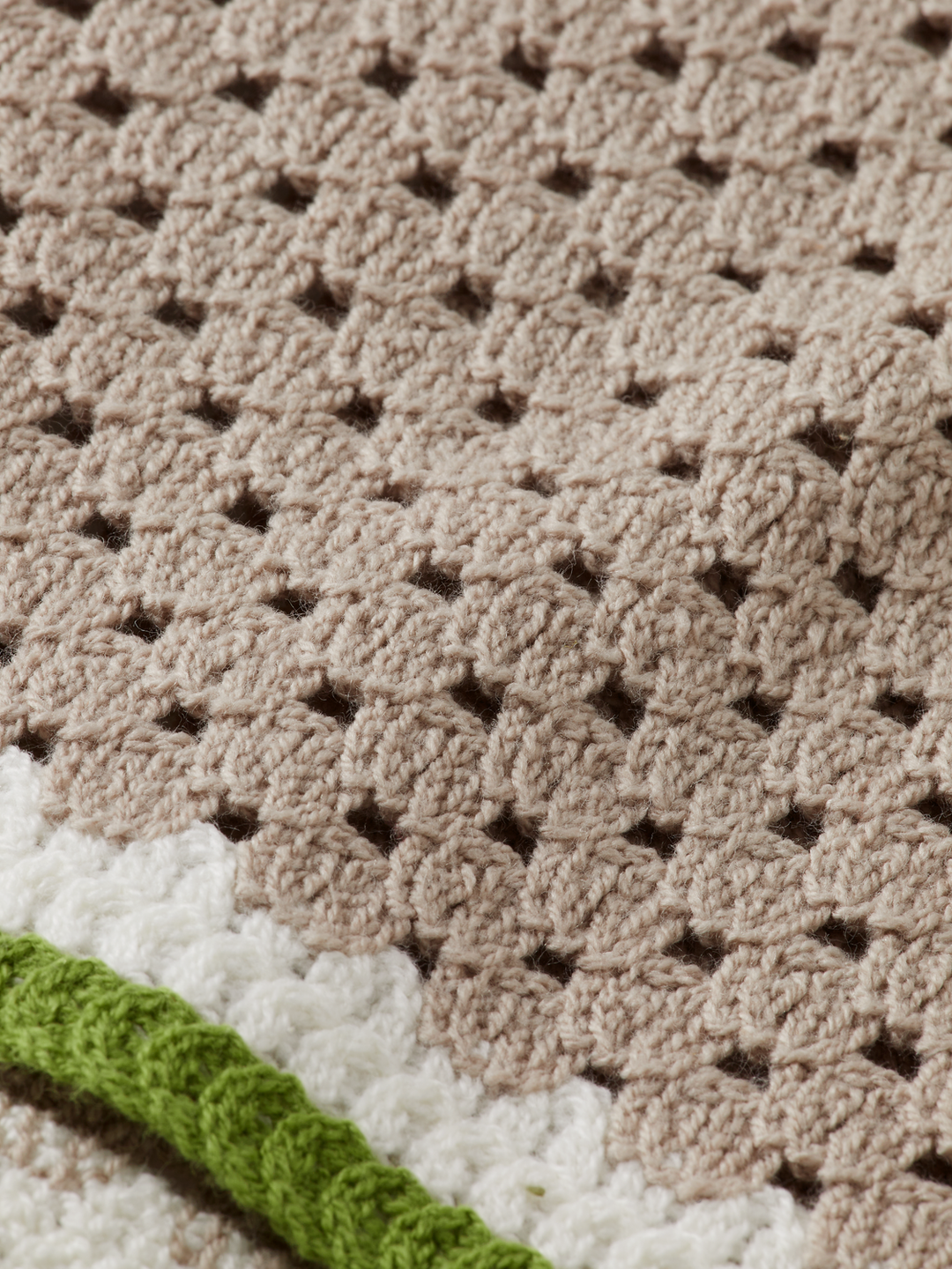 Crochet long-sleeved shirt