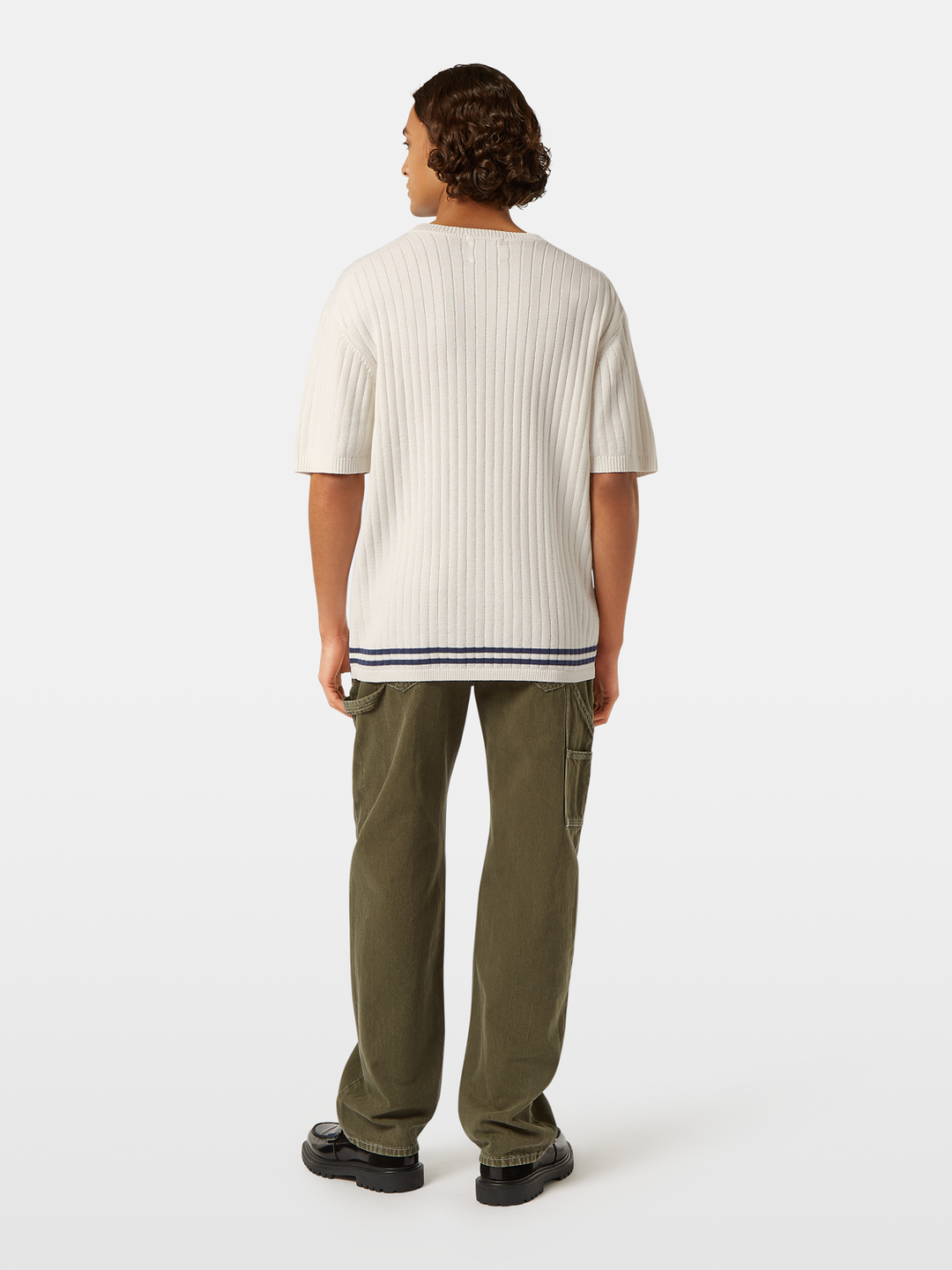 Structured knitted T-shirt