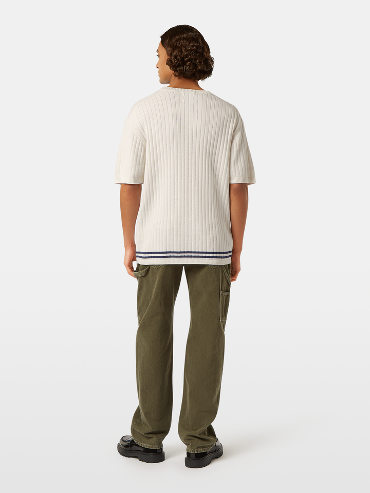 Structured knitted T-shirt