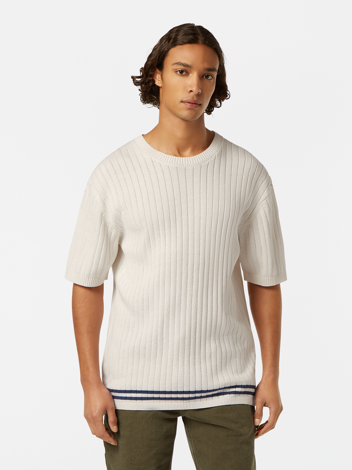 Structured knitted T-shirt