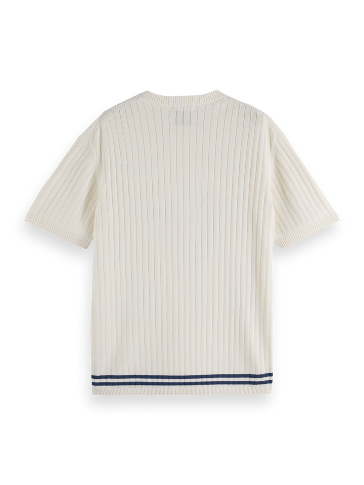 Structured knitted T-shirt