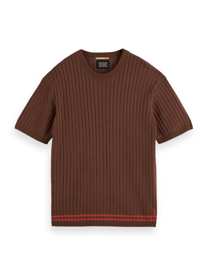 Structured knitted T-shirt