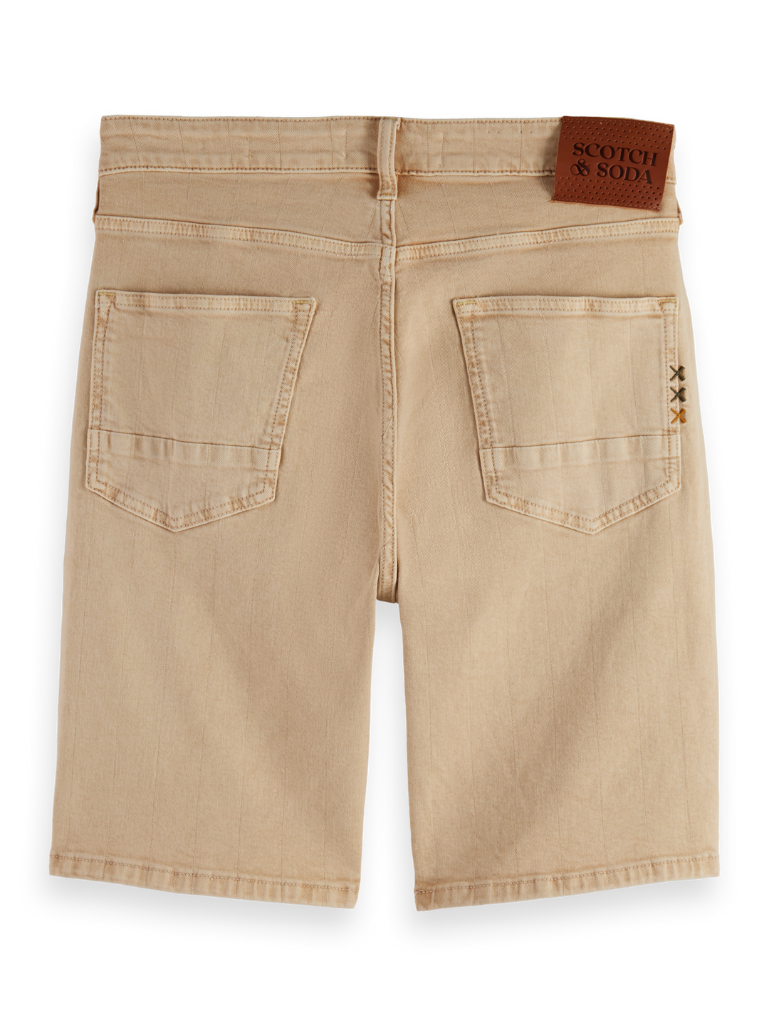 Ralston slim fit denim short — Garment dye colours