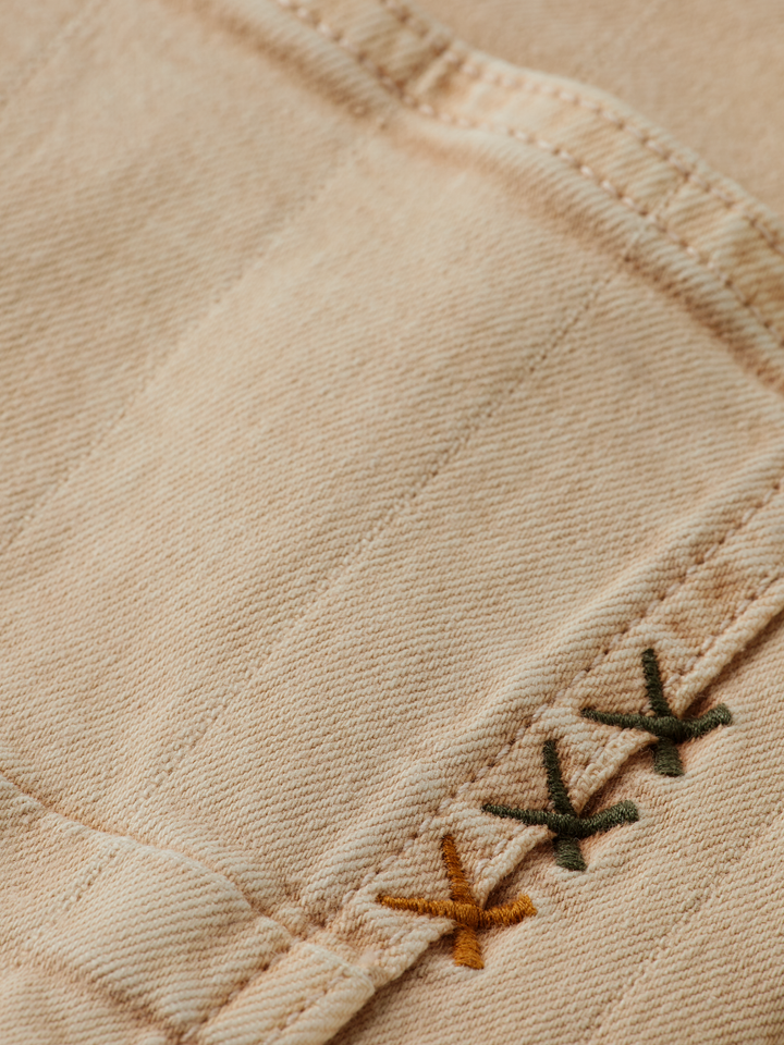 Ralston slim fit denim short — Garment dye colours