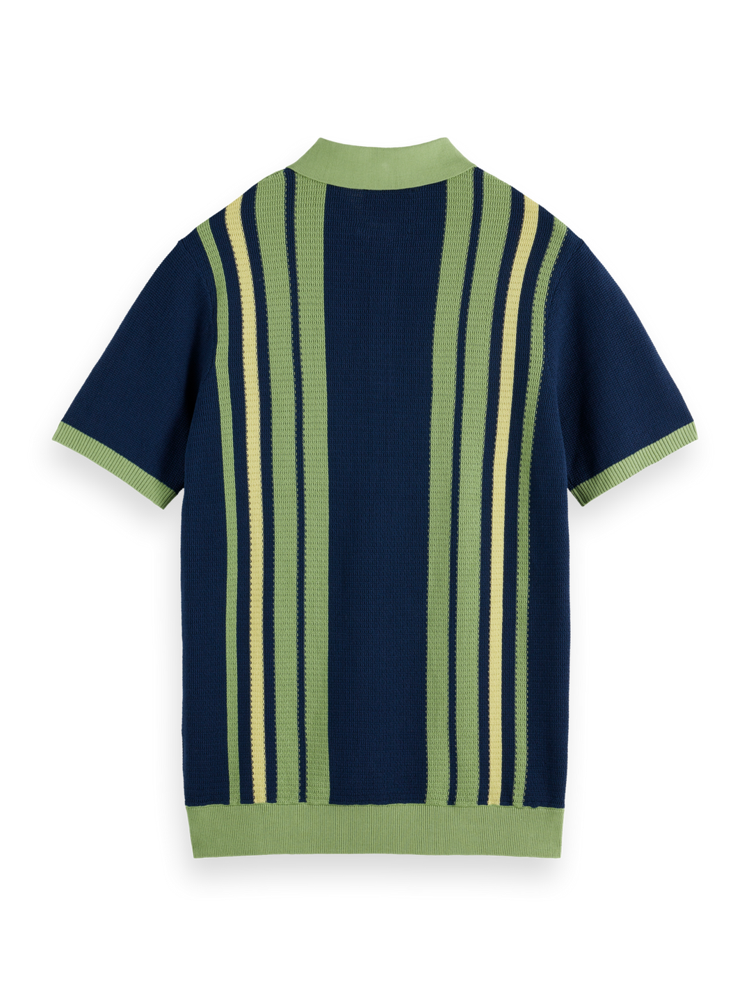 Structured knitted regular fit polo