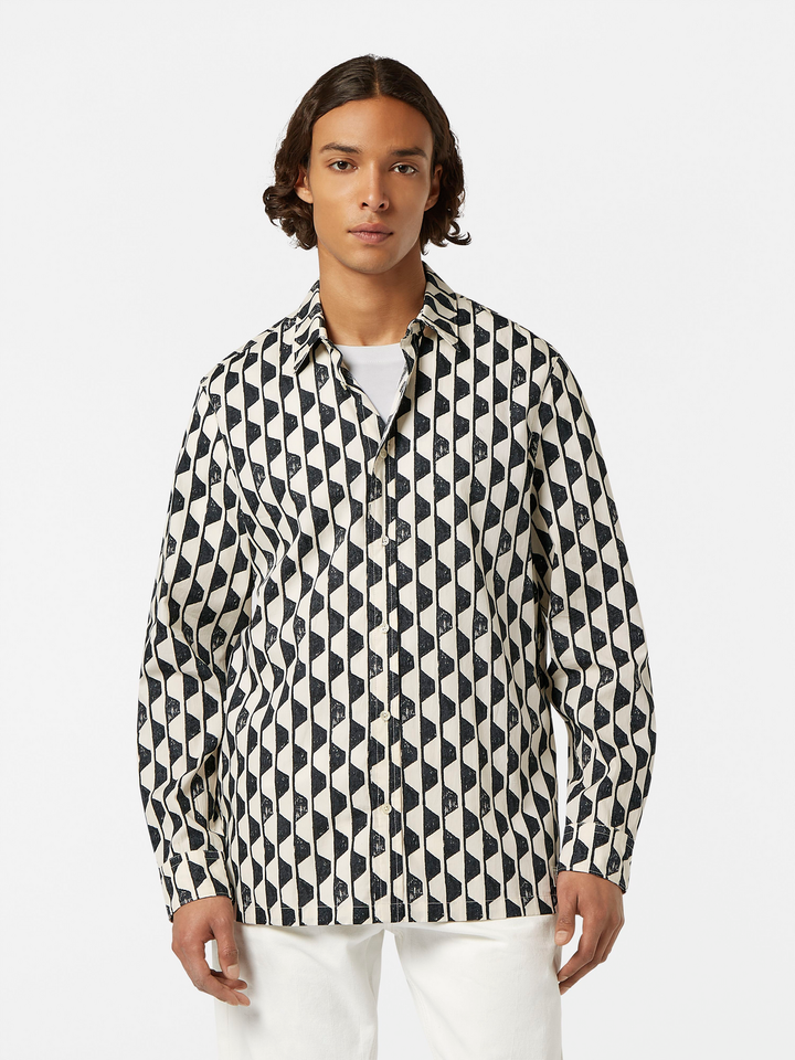 Regular-Fit Geo Print Shirt