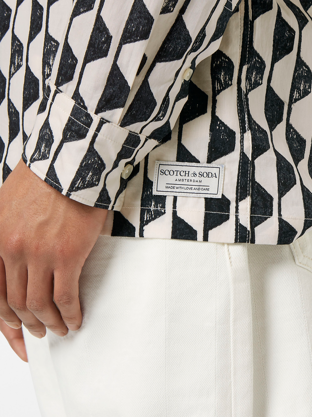 Regular-Fit Geo Print Shirt