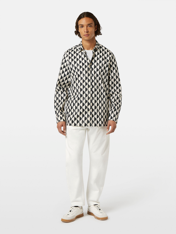 Regular-Fit Geo Print Shirt