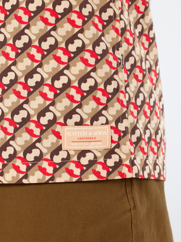Regular-Fit Geo Print Shirt