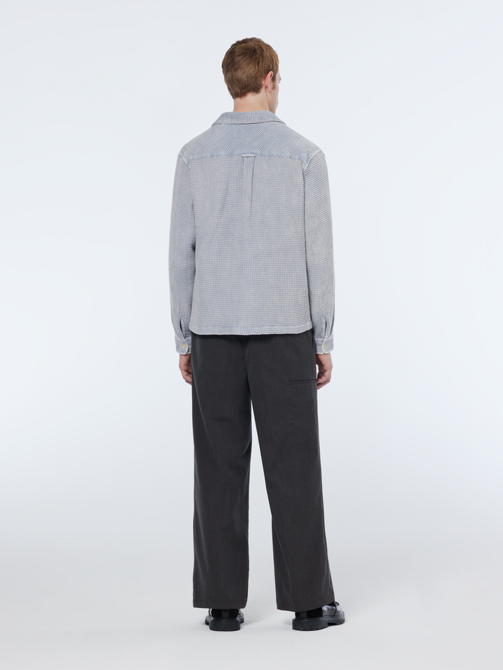 Regular-Fit Over-Dye Waffle Shirt