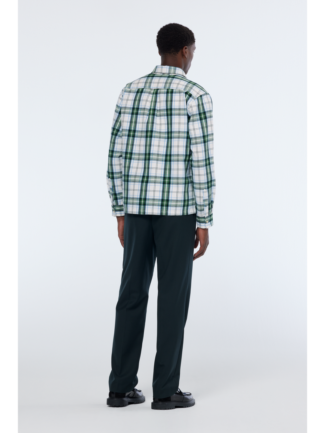Relaxed-Fit YD Flannel Check Shirt